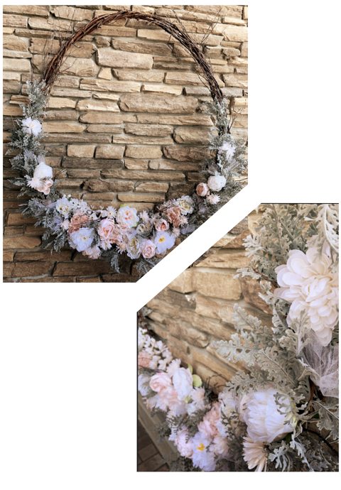 Round Wreath Collage